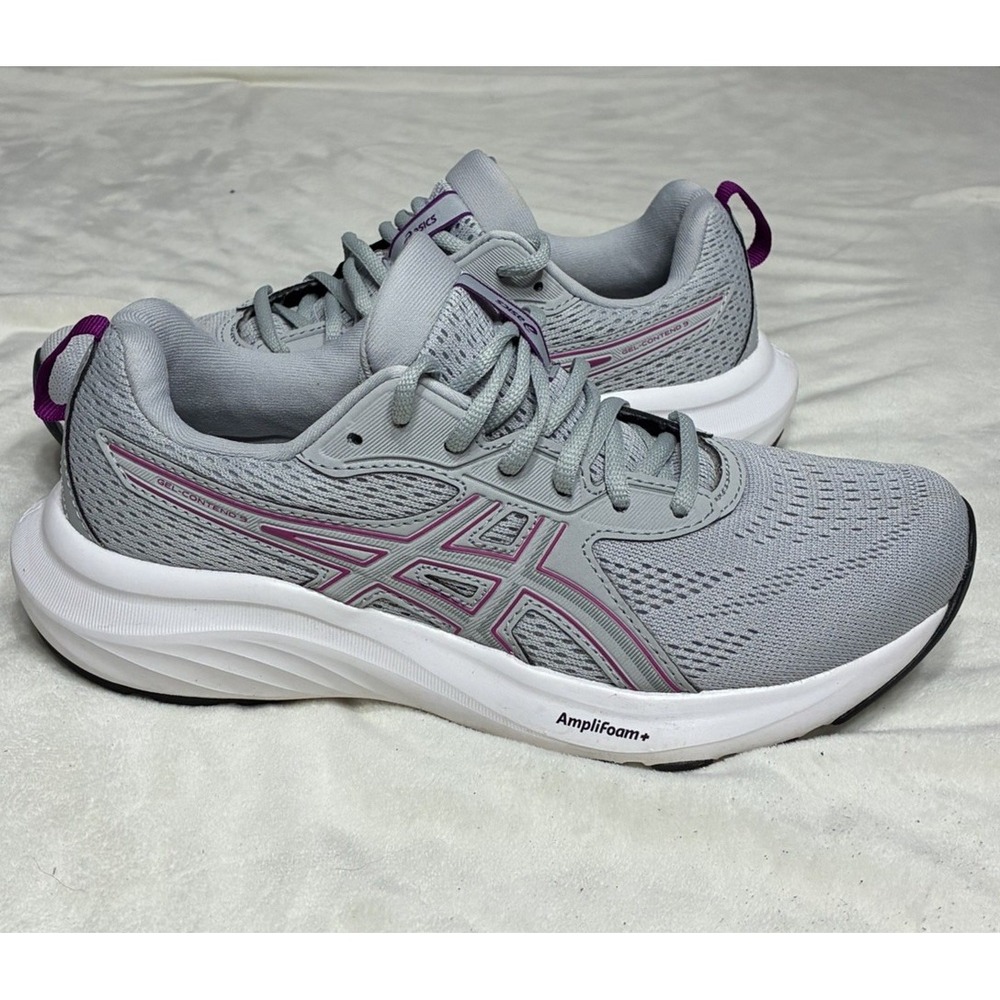 Asics Gel Contend 9 Glacier Grey Womens Size 8.5 Running Shoes 1012B681